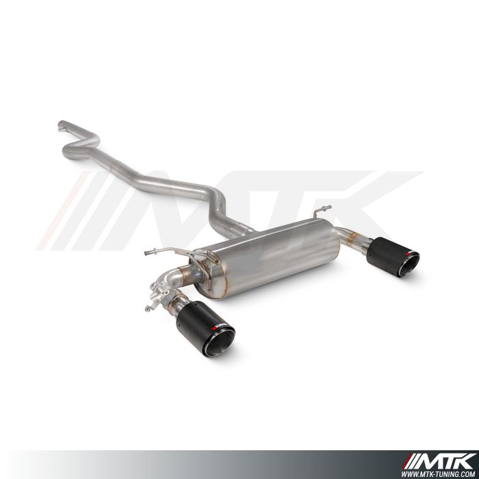 Catback avec tube intermédiaire et emplacement pour les valves BMW 340i 440 Serie FXX inclu xDrive